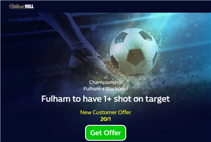 william hill fulham blackpool boost